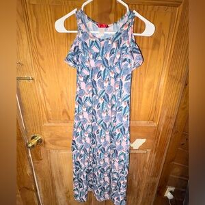 Tropical Print Maxi Dress